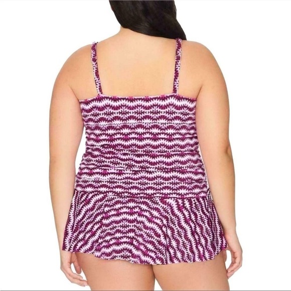 Nwt Swim Solutions Spring Play V-Neck Swimdress - Picture 3 of 9